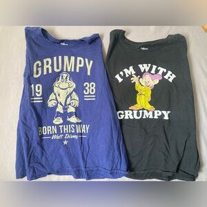Disney Grumpy Dopey Tee Shirts Lot